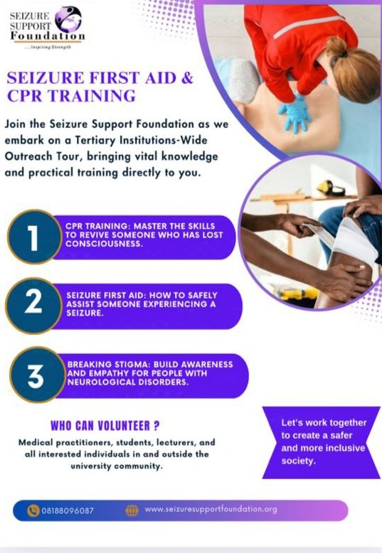 ENUGU SEIZURE FIRST AID AND CPR TRAINING TOUR